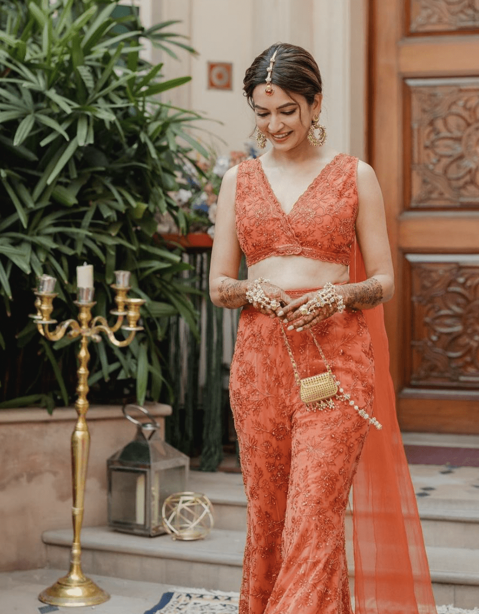 Kriti Kharbanda and Pulkit Samrat Wedding Looks - Haldi